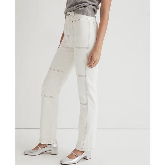 Madewell 90's Straight Utility Casual Jeans US Women's 25 New - Picture 1 of 7